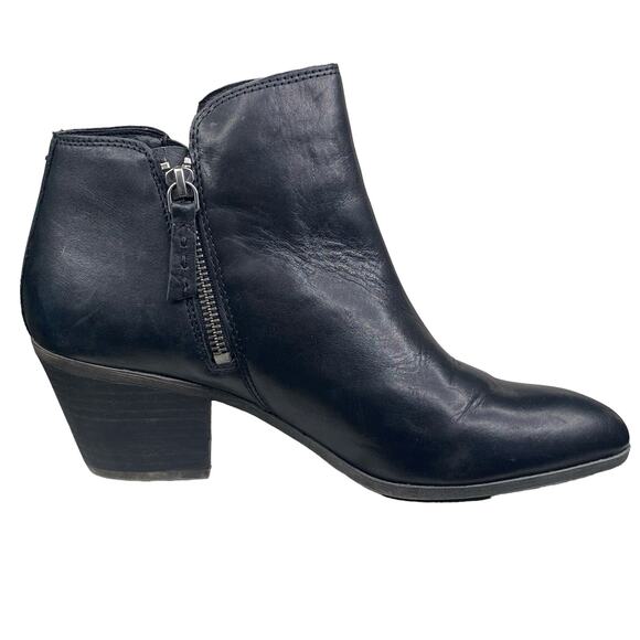 FRYE Women’s Judith Black Leather Side Zip Ankle Boot Size US 8.5 - Picture 4 of 12